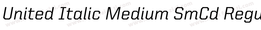 United Italic Medium SmCd Regular字体转换